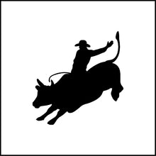 Load image into Gallery viewer, Cowboy Riding Bucking Bull Vinyl Decal