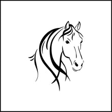 Load image into Gallery viewer, Horse Head Outline Vinyl Decal