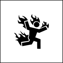 Load image into Gallery viewer, Stickman On Fire Vinyl Decal