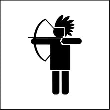 Load image into Gallery viewer, Native American Indian Archer Vinyl Decal