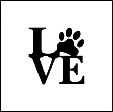 Load image into Gallery viewer, Love for Dogs/Animals Vinyl Decal