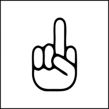 Load image into Gallery viewer, Hand Middle Finger #2 Vinyl Decal