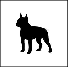Load image into Gallery viewer, Boston Terrier Dog Silhouette Vinyl Decal