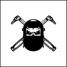 Load image into Gallery viewer, Skull Welder Mask/Helmet Vinyl Decal