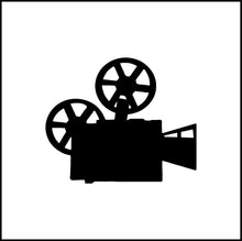 Load image into Gallery viewer, Old School Movie Reel Vinyl Decal