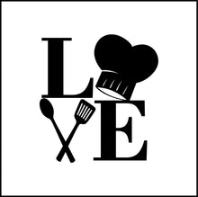 Load image into Gallery viewer, Love for Cooking Vinyl Decal