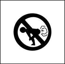 Load image into Gallery viewer, No Farting Vinyl Decal
