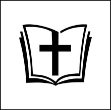 Load image into Gallery viewer, Bible And Cross Vinyl Decal