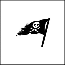 Load image into Gallery viewer, Pirate Flag Vinyl Decal