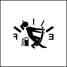 Load image into Gallery viewer, Girl Gas Gauge Funny Vinyl Decal