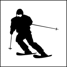 Load image into Gallery viewer, Down Hill Skier Vinyl Decal