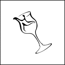 Load image into Gallery viewer, Wine Glass Spilling Vinyl Decal