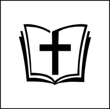 Load image into Gallery viewer, Bible And Cross Vinyl Decal