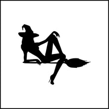 Load image into Gallery viewer, Witch On Broom Vinyl Decal