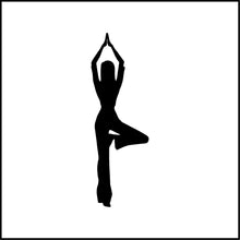 Load image into Gallery viewer, Yoga Pose Woman Vinyl Decal