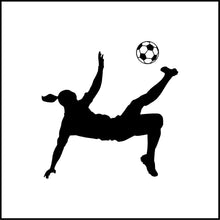 Load image into Gallery viewer, Girl Playing Soccer Vinyl Decal