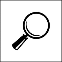 Load image into Gallery viewer, Magnifying Glass Vinyl Decal