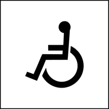 Load image into Gallery viewer, Handicapped Wheelchair Symbol Vinyl Decal