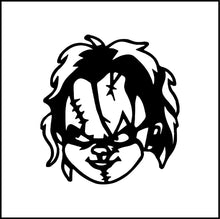 Load image into Gallery viewer, Chucky Doll Face Vinyl Decal