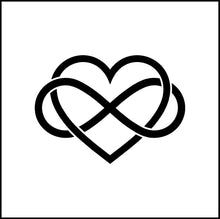 Load image into Gallery viewer, Infinity Heart Symbol Vinyl Decal