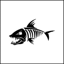 Load image into Gallery viewer, Fish Skeleton Fish Bones #2 Vinyl Decal