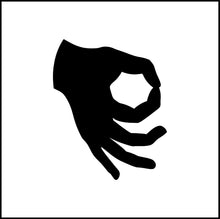 Load image into Gallery viewer, Gotcha You Looked Hand Circle Vinyl Decal