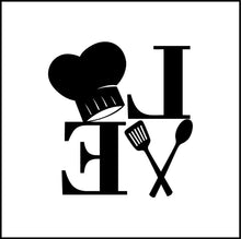 Load image into Gallery viewer, Love for Cooking Vinyl Decal