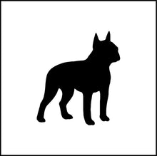 Load image into Gallery viewer, Boston Terrier Dog Silhouette Vinyl Decal
