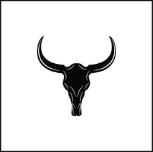 Load image into Gallery viewer, Bull/Cow Skull Vinyl Decal