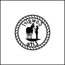 Load image into Gallery viewer, Cowgirl life Vinyl Decal