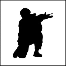 Load image into Gallery viewer, Kneeling Soldier Army Guy Vinyl Decal