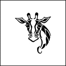Load image into Gallery viewer, Giraffe Head/Face Vinyl Decal