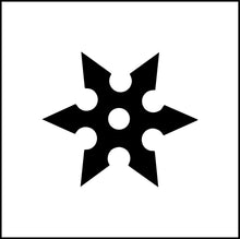 Load image into Gallery viewer, Ninja Throwing Star Vinyl Decal