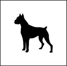 Load image into Gallery viewer, Boxer Dog Silhouette Vinyl Decal