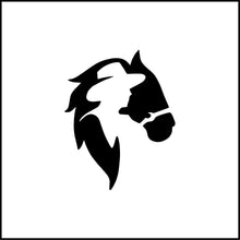 Load image into Gallery viewer, Cowboy and Horse Silhouette Vinyl Decal