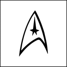 Load image into Gallery viewer, Starfleet Symbol #2 Vinyl Decal