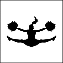 Load image into Gallery viewer, Cheerleader Doing Splits Vinyl Decal