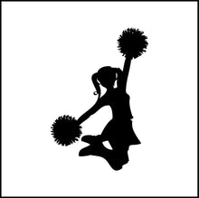 Load image into Gallery viewer, Cheerleader Cheering Vinyl Decal
