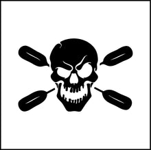 Load image into Gallery viewer, Skull With Oars Vinyl Decal
