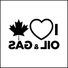 Load image into Gallery viewer, I Love Oil And Gas #2 Vinyl Decal