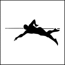 Load image into Gallery viewer, Guy Swimming Vinyl Decal