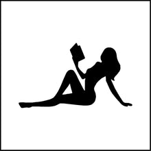 Load image into Gallery viewer, Woman Reading Book Vinyl Decal