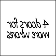 Load image into Gallery viewer, 4 Doors For More Whores Funny Vinyl Decal