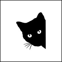 Load image into Gallery viewer, Cat Peeking Vinyl Decal