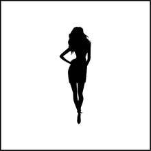 Load image into Gallery viewer, Woman Silhouette Vinyl Decal