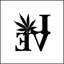 Load image into Gallery viewer, Love for Weed/Marijuana Vinyl Decal