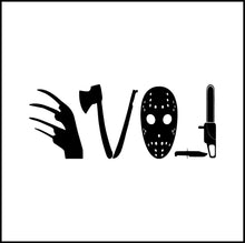 Load image into Gallery viewer, Love Scary Movies Vinyl Decal