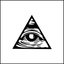 Load image into Gallery viewer, All Seeing Eye Dollar Bill Symbol Logo Vinyl Decal