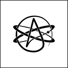 Load image into Gallery viewer, Atheist Atom Symbol Vinyl Decal