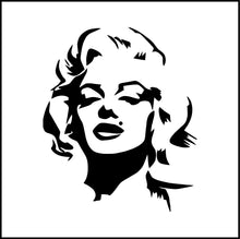 Load image into Gallery viewer, Marilyn Monroe Head Silhouette Vinyl Decal